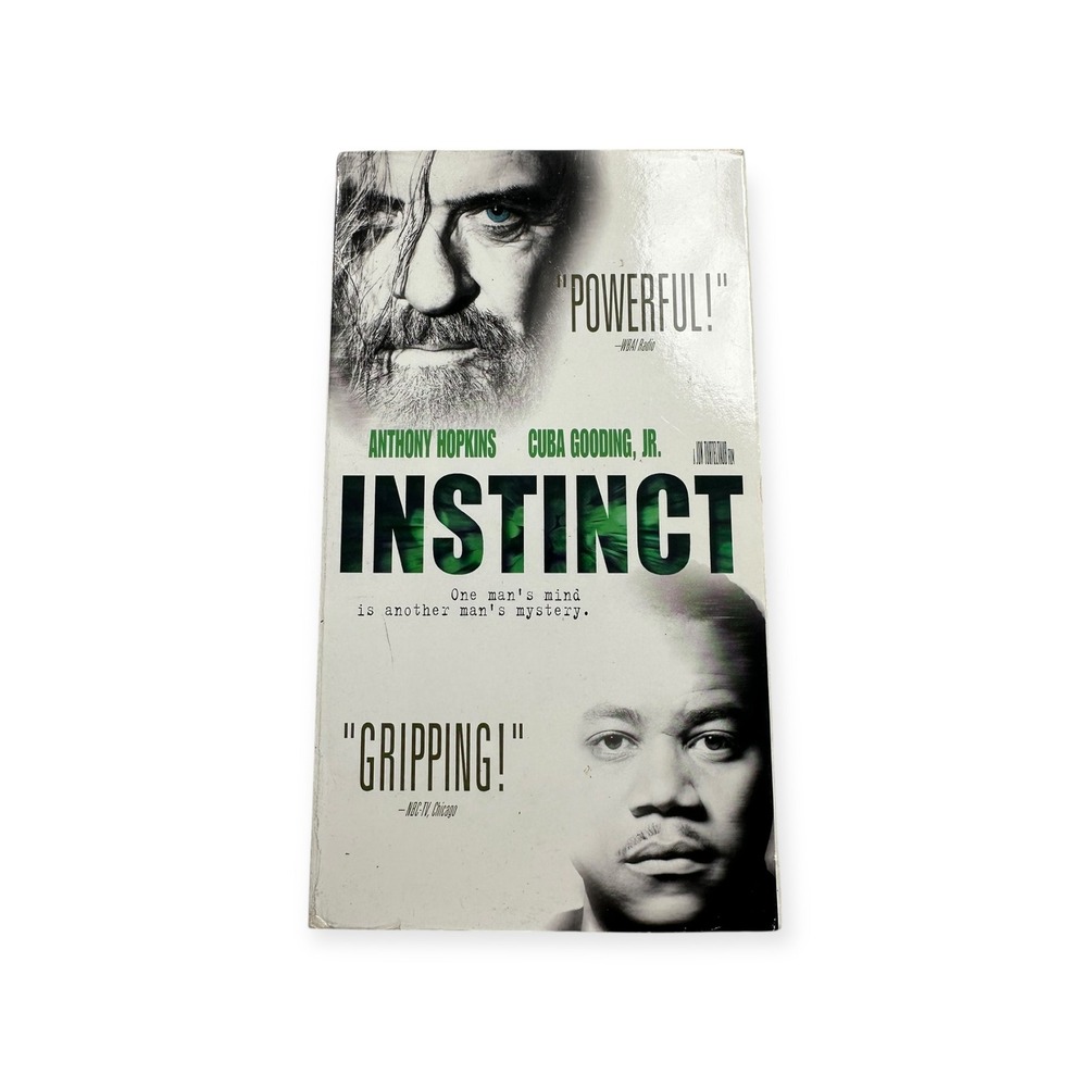 Instinct VHS Movie Anthony Hopkins Cuba Gooding‎ Jr Touchstone 15991 Thriller